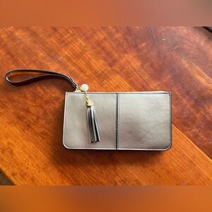 Leather Wristlet Clutch
